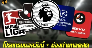 โปรแกรมบอลวันนี้