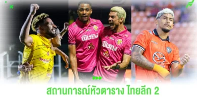 ของทีมโซนหัวตารางศึก ไทยลีก 2